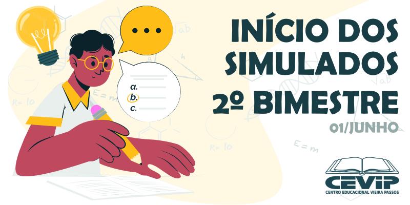 Início dos simulados 2º bimestre