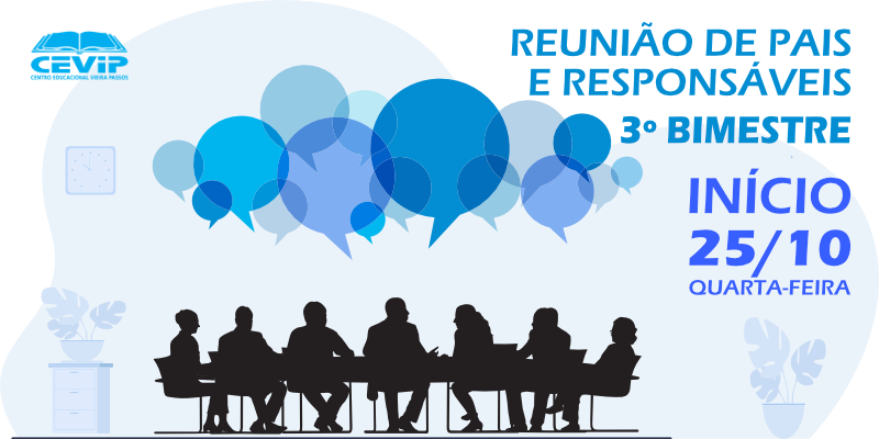 Reunião de pais e responsáveis 3º Bimestre 2023