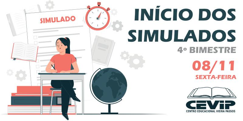 Início dos simulados 4º bimestre