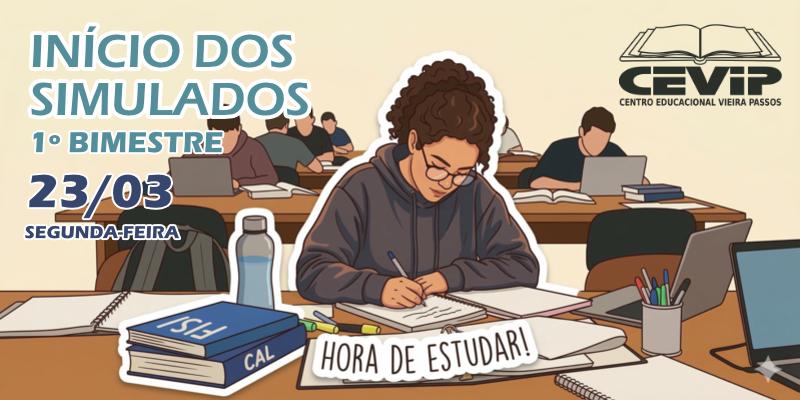 Início dos simulados 1º bimestre 2026